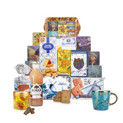 Van Gogh Holland  Pakket 7 - Geschenkset vrouwen en mannen - cadeau - cadeaupakket - cadeauset - gifset - Hollandse cadeautjes 