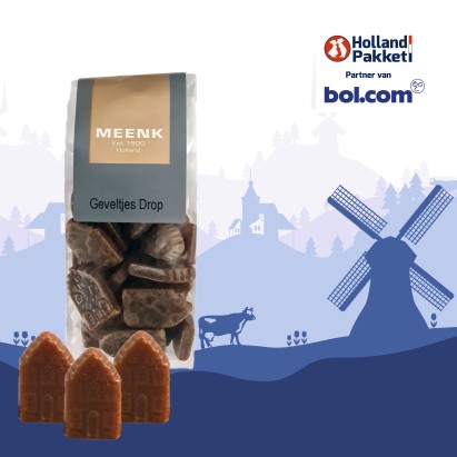 Holland Pakket 3 - Cadeaupakket - Kerstpakket - Geschenkpakket - Pakket met Amsterdam Grachtenhuis Puzzel en diverse Hollandse lekkernijen en cadeautjes