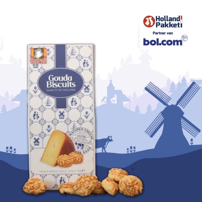 Cadeaupakket -  Holland nr 1 - Pakket met diverse Hollandse lekkernijen en cadeautjes