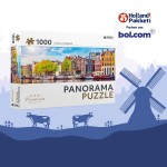 Holland Pakket 3 - Cadeaupakket - Kerstpakket - Geschenkpakket - Pakket met Amsterdam Grachtenhuis Puzzel en diverse Hollandse lekkernijen en cadeautjes