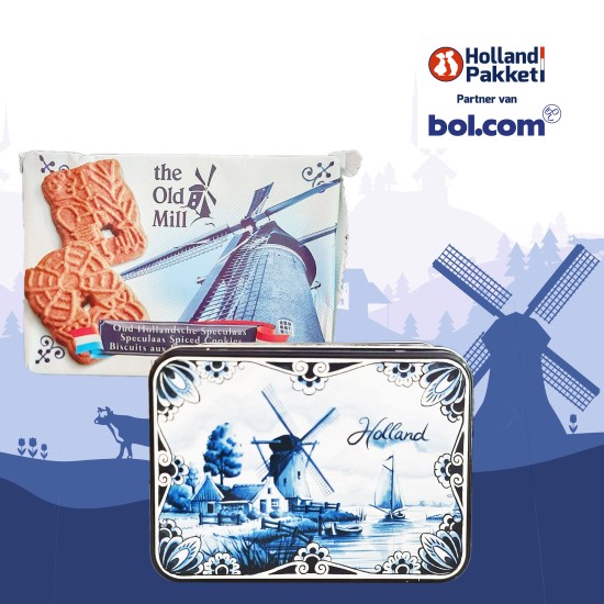 Cadeaupakket - Holland nr 13 - Pakket met boek "Kookboek van Amsterdam" en diverse Hollandse lekkernijen Cadeaupakket - Holland nr 13 - Pakket met boek "Kookboek van Amsterdam" en diverse Hollandse lekkernijen