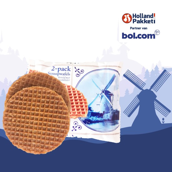 Cadeaupakket - Kerstpakket - Hollandse cadeautjes - Holland brievenbus Pakket -  Geschenkset voor vrouw en man met o.m. Hollandse stroopwafels, chocolade en snoepjes 
