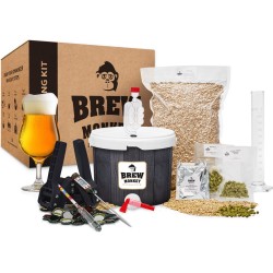 Brew Monkey Compleet Tripel - Bierbrouwpakket - Zelf Bier Brouwen Bierpakket - Startpakket - Gadgets Mannen - Kerstcadeau voor Mannen