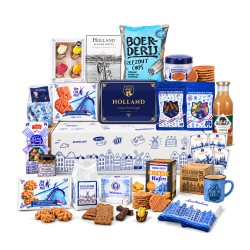Dutch Moment DeLuxe Kerstpakket  - Hollands Cadeaupakket - Hollandse Lekkernijen