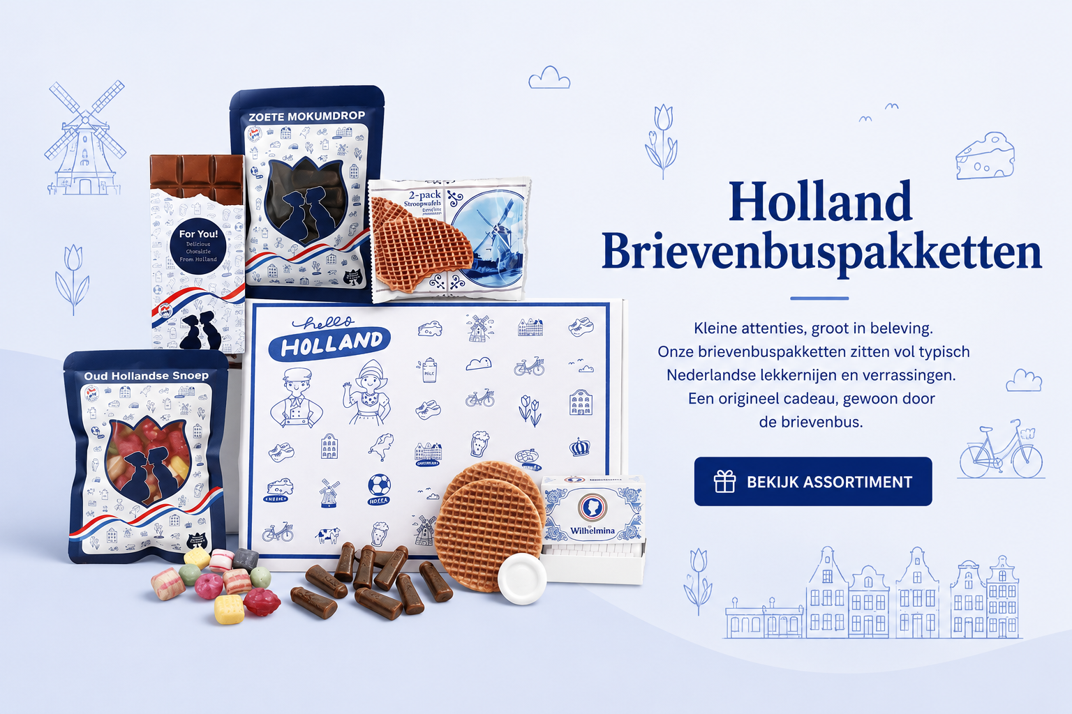 Holland brievenbuspakketje - Hollandse lekkernijen in de bus