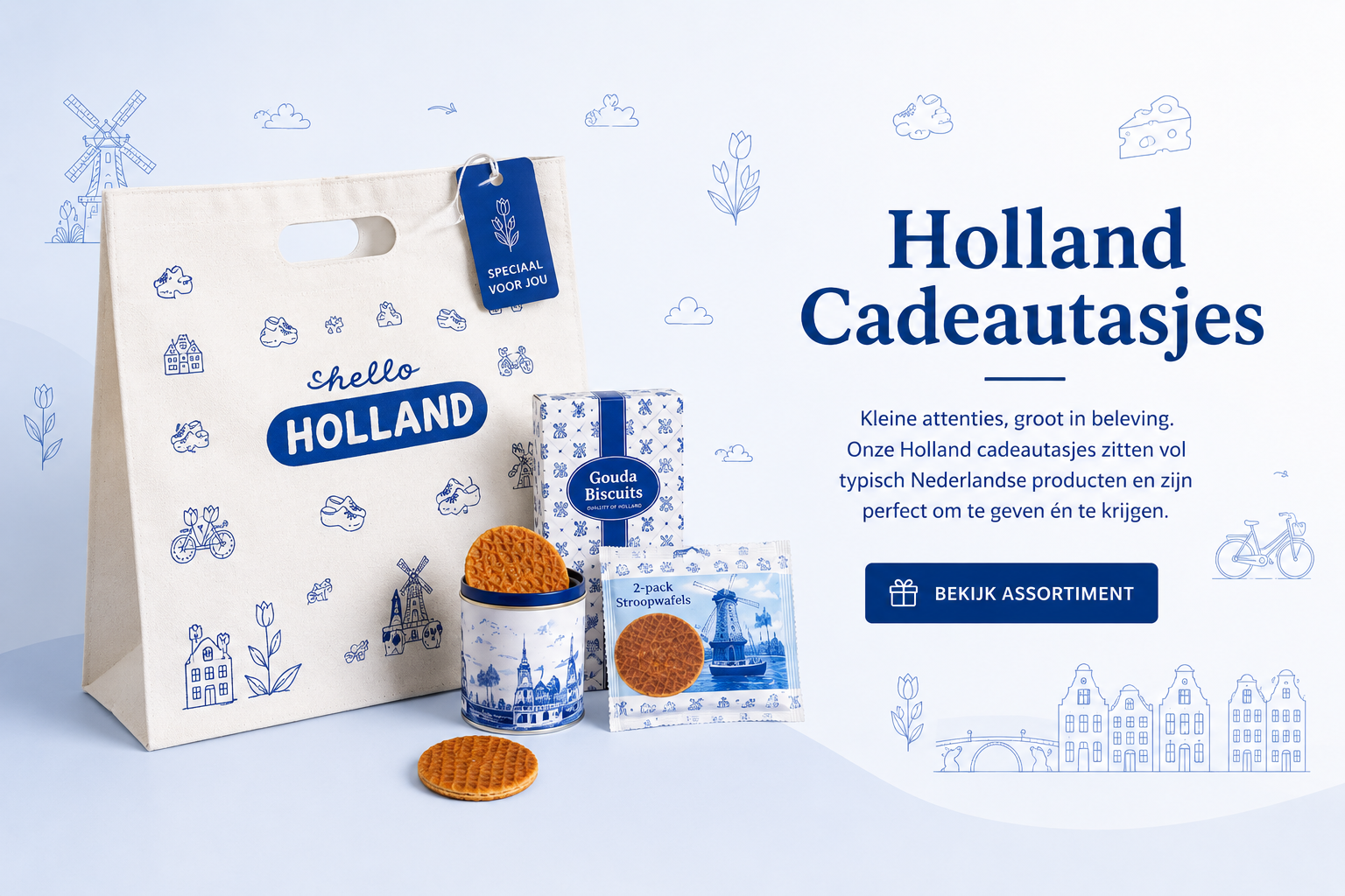 Holland Cadeautasjes - Hollandse cadeautjes en lekkernijen
